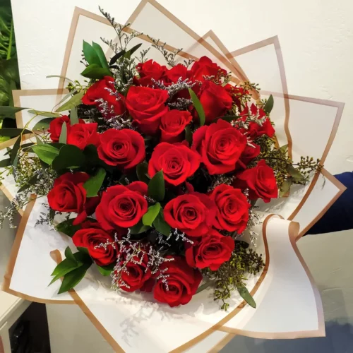 24 Long Stemmed Red Roses Bouquet